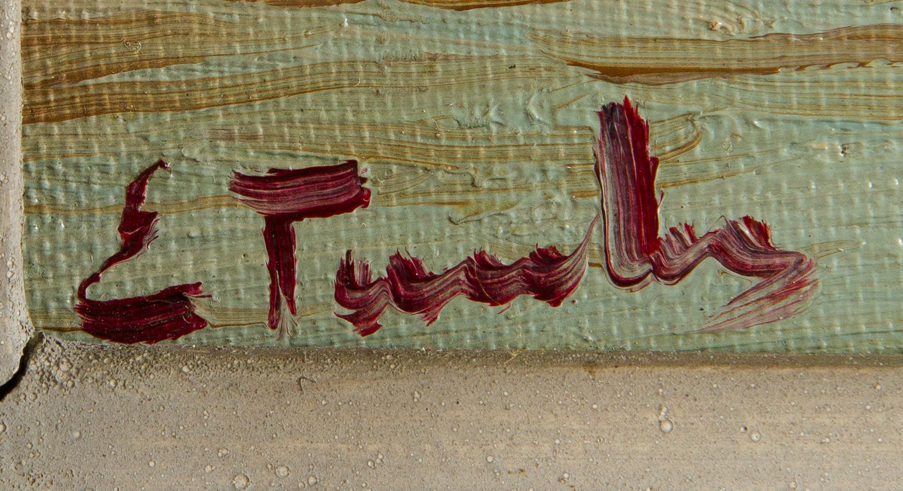 Eugen Taube, Shore Houses in Evening Light.