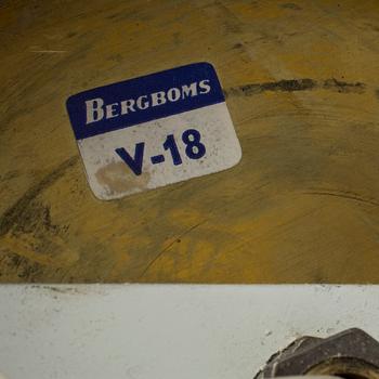 VÄGGLAMPOR, 1 par, mässing, Bergboms, 1900-talets andra hälft.