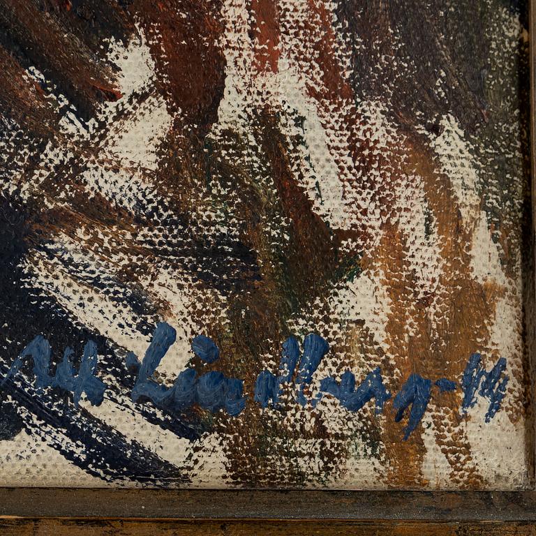 Alf Lindberg, oil on canvas, signed and dated _44.