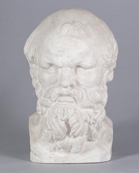 SKULPTUR, gips, signerad B.T?. 1900-tal.