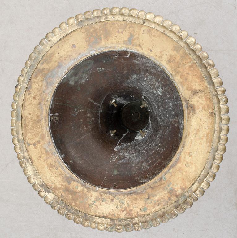 GLÖDFAT, mässing, orientaliskt, 1800-talets slut.