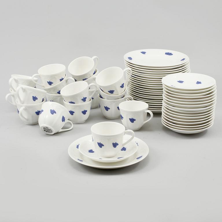 KAFFESERVIS, 40 delar, porslin, "Blå Blom", Gustavsberg, 1900-talets andra hälft.