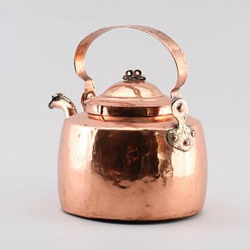 KAFFEKANNA, koppar, 1800-tal.
