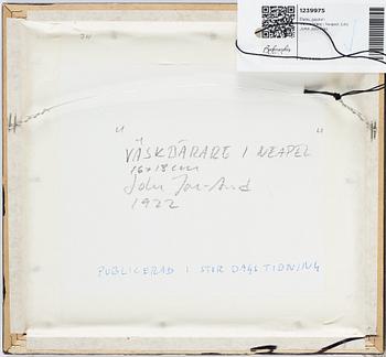 John Jon-And, 2 pieces, pastel on paper, signed with stamp and lithograph, 1922, signed with stamp. (2).