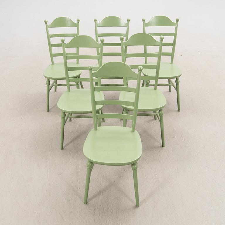 Stolar 6 st. Nesto, Nässjö stolfabrik 1900-talets andra hälft.