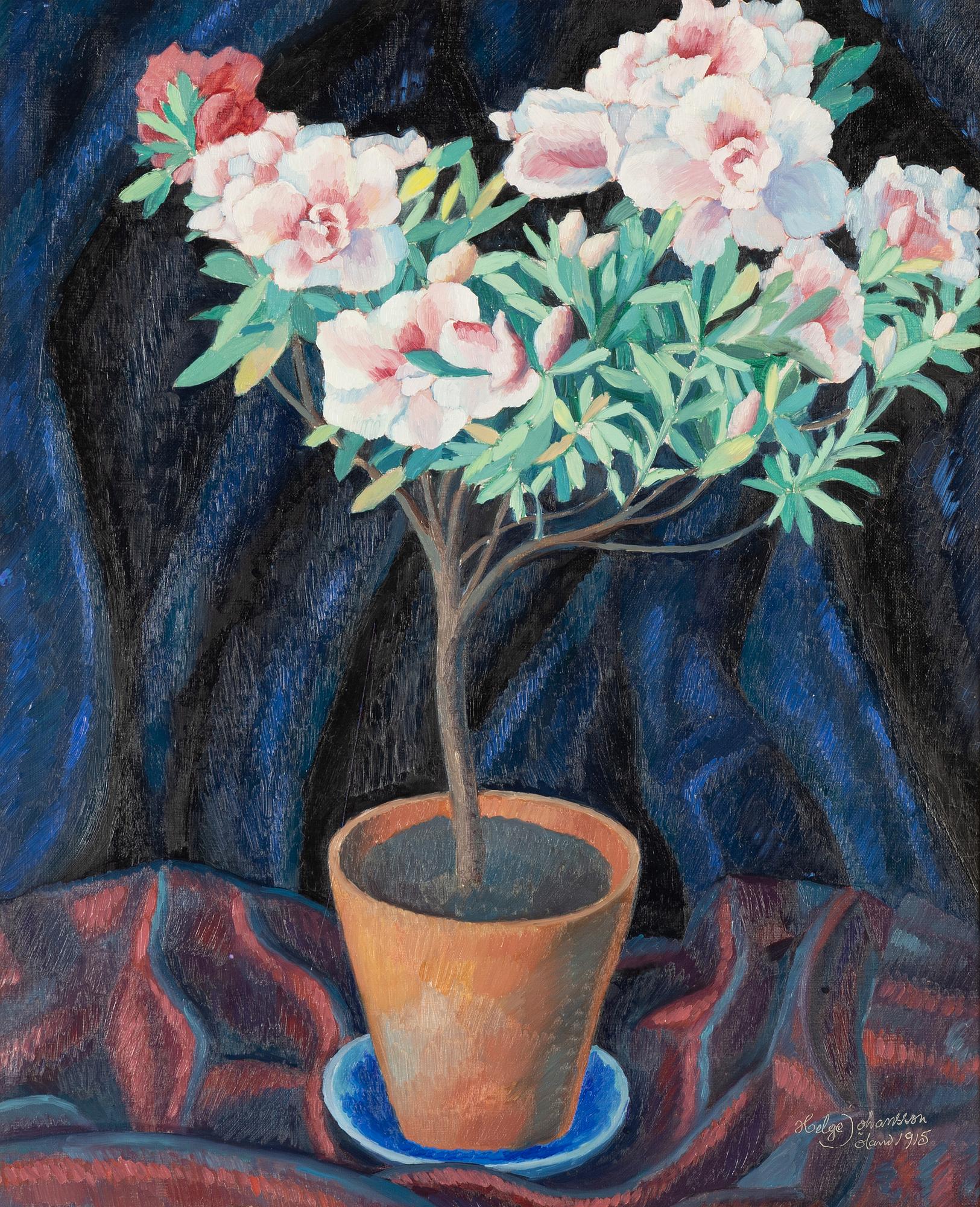 Helge Johansson, oil on canvas, signed and dated Öland 1915.