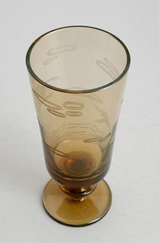 VAS, glas, Riihimäen, Lasi Oy, Finland, signerad -38.