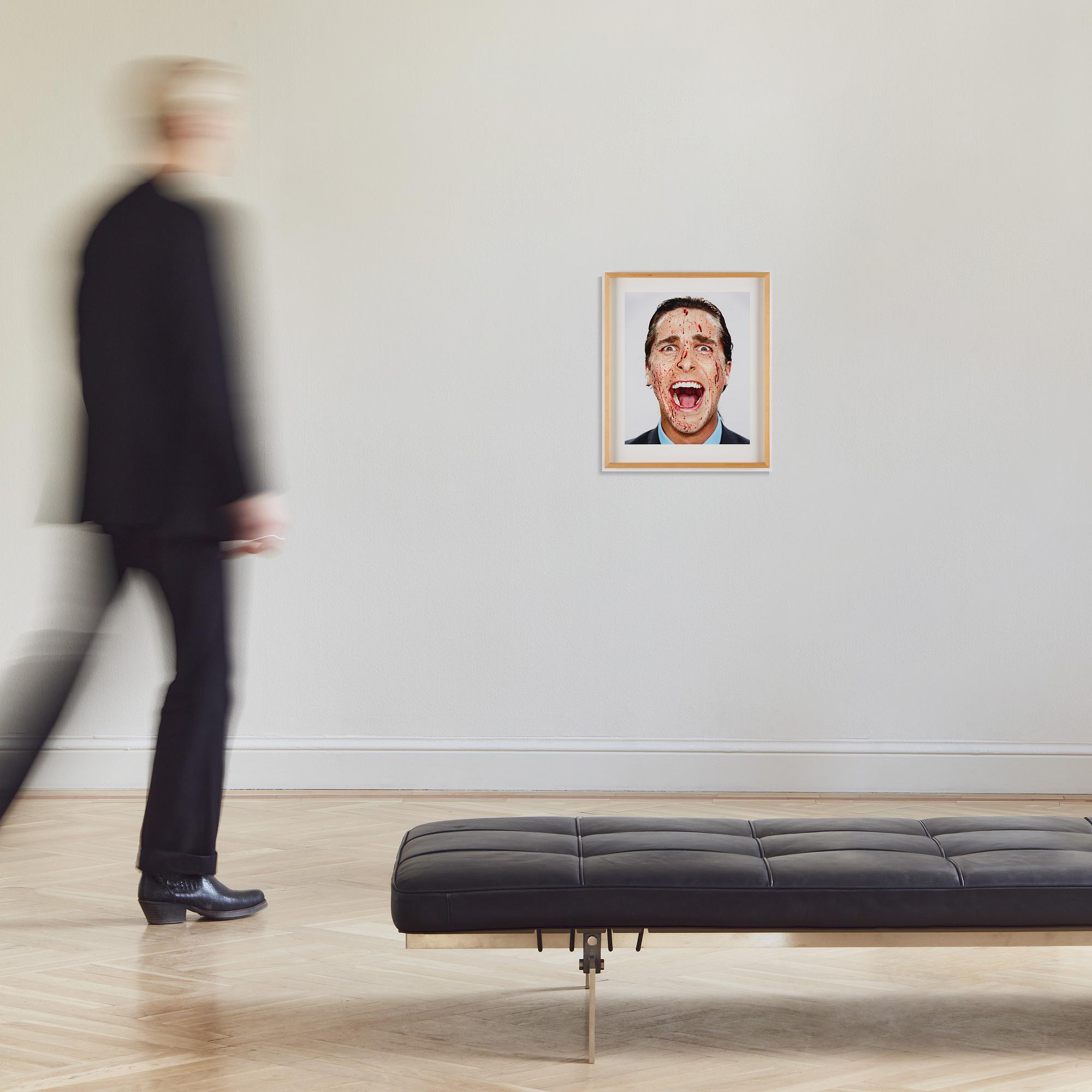 Martin Schoeller, "Christian Bale with Blood; New York, NY", 2000.