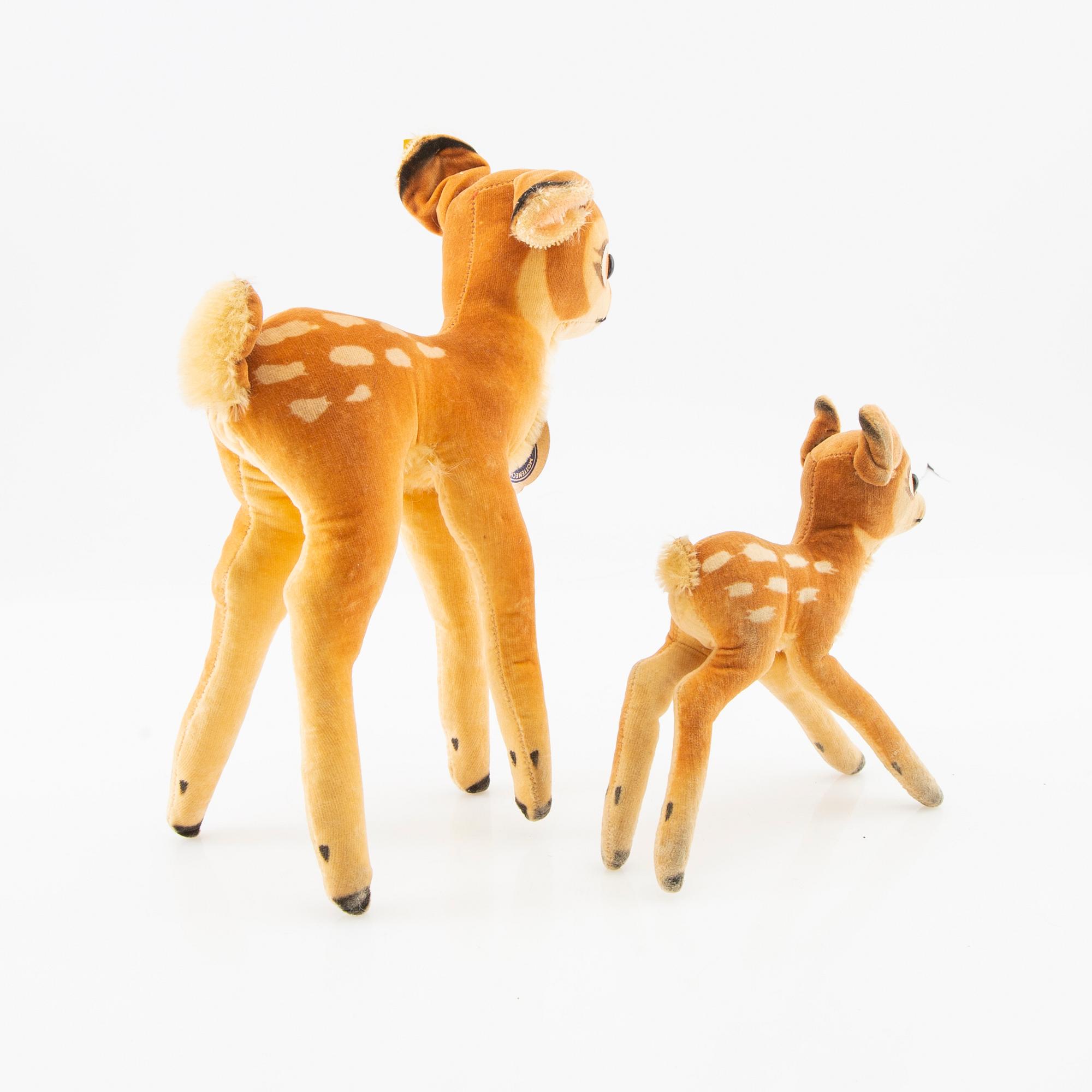 Toy animals, 4 pcs, Steiff, Germany, second half of the 20th century.
