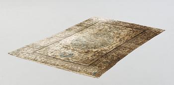 MATTA, antik, silke Keshan/Täbris (möjligen en Keshan Motachem), ca 199 x 126,5 cm.