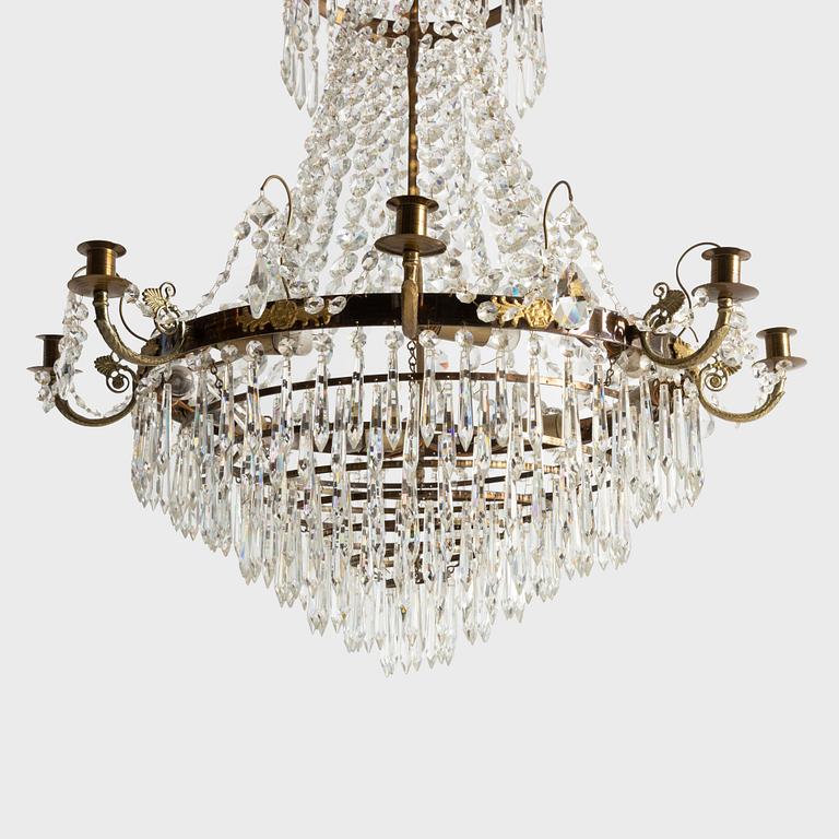 Ljuskrona, empirestil, 1900-tal.