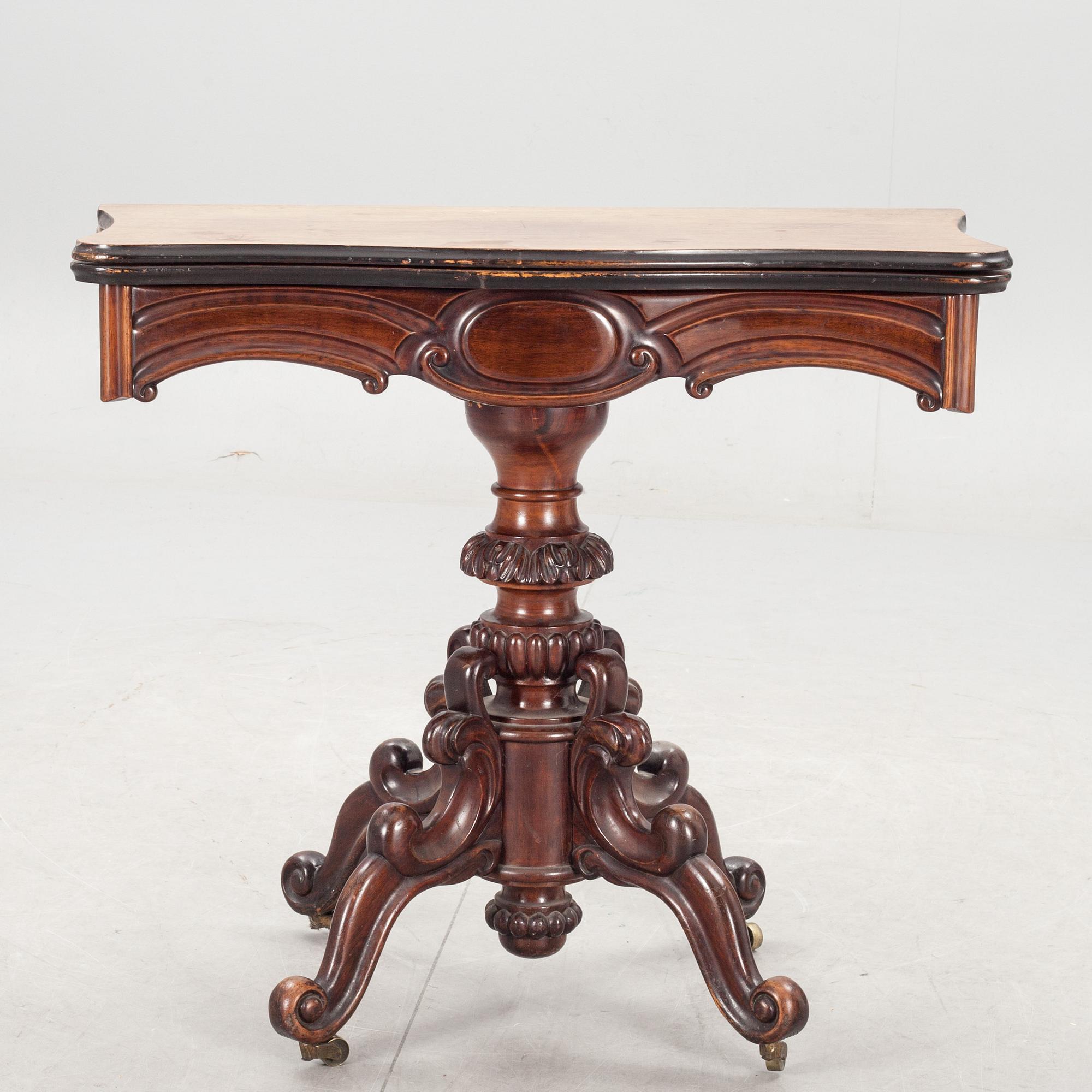 SPELBORD, nyrokoko, 1800-talets andra hälft.
