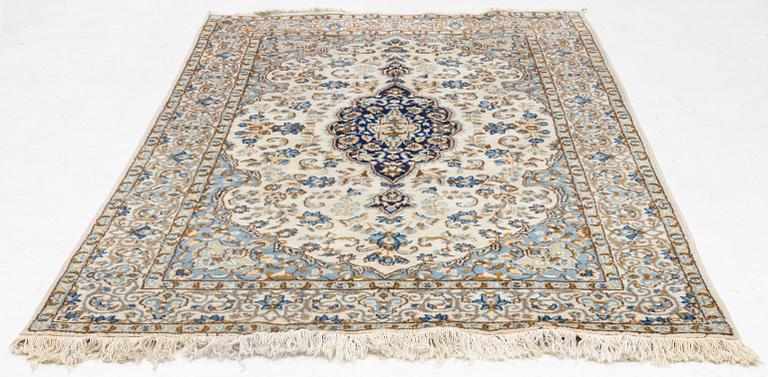 Rug, Nain, part silk, approx. 245 x 150 cm.