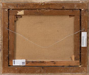 Per Wickenberg, Winter landscape with figures on ice.