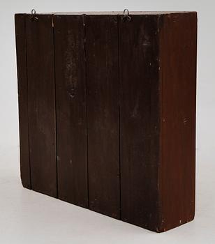 HÄNGSKÅP, allmoge, 1800-talets början.