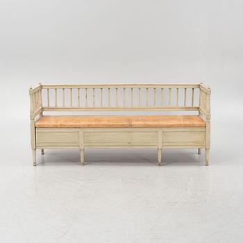 A painted Gustavian style sofa, 19th Century.