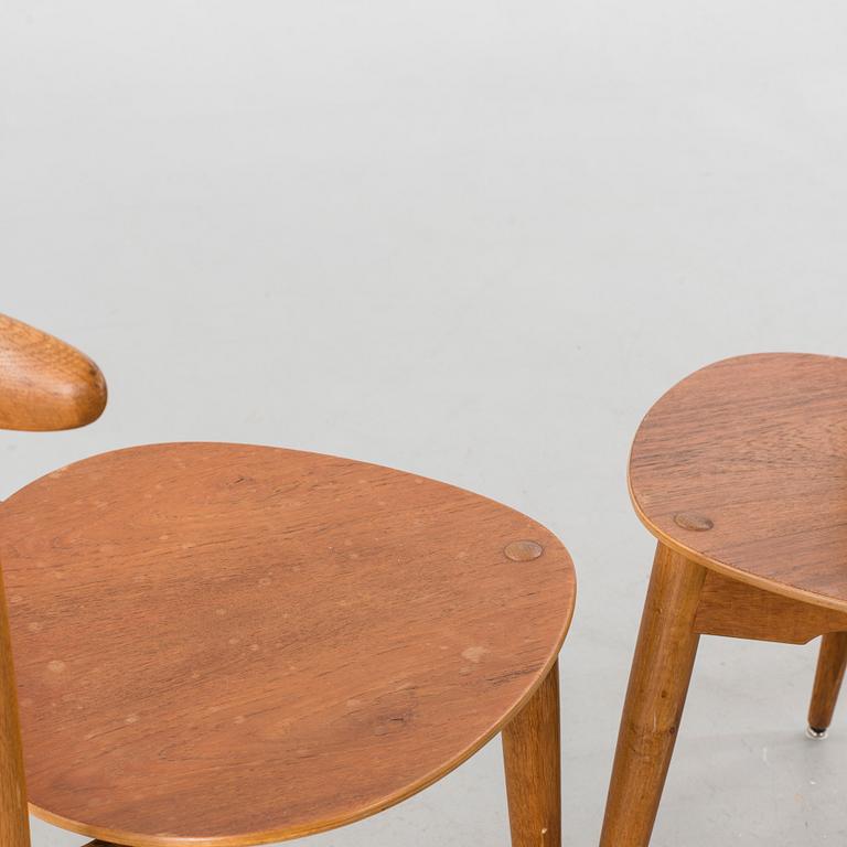 STOLAR, 8 st, FH 4103, Hans J Wegner, "Hjertestolen". Danmark.