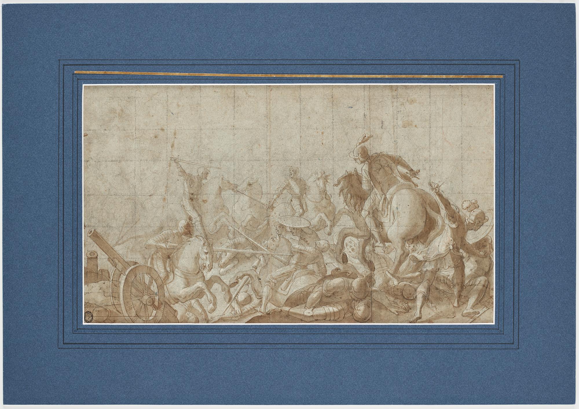 ANTONIO TEMPESTA, circle of. Unsigned. Inkwash and pencil, image: 20.5 x 38.5 cm.