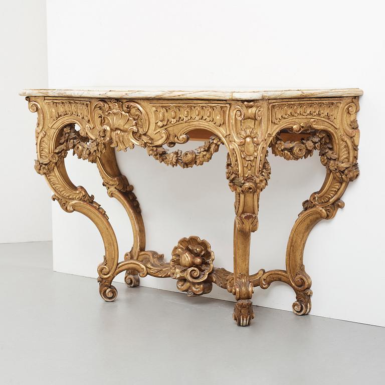 A Neo-Rococo 19th century console table.