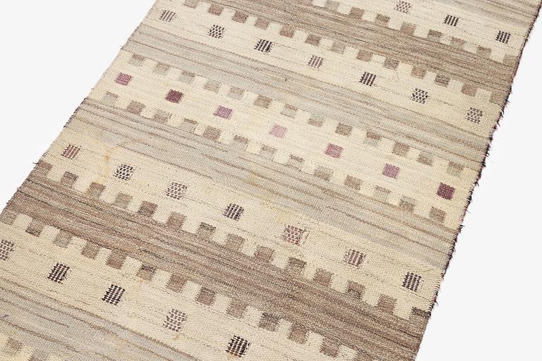 Marianne Richter, a runner, 'Gråtaggen', flat weave c. 276 x 101 cm, signed AB MMF MR.