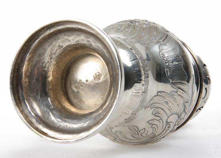 SOCKERRUSKOR, 2 st, silver, 1800-tal.