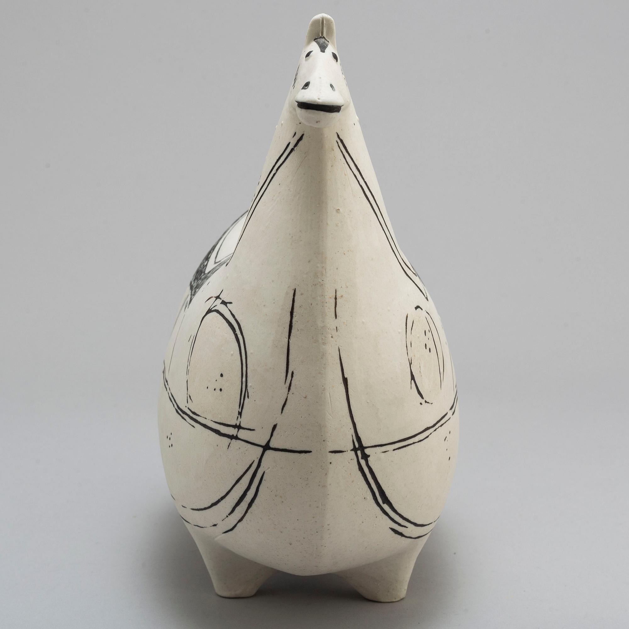STIG LINDBERG, a "Springare" stoneware sculpture of a horse, Gustavsberg studio, Sweden 1952-72.
