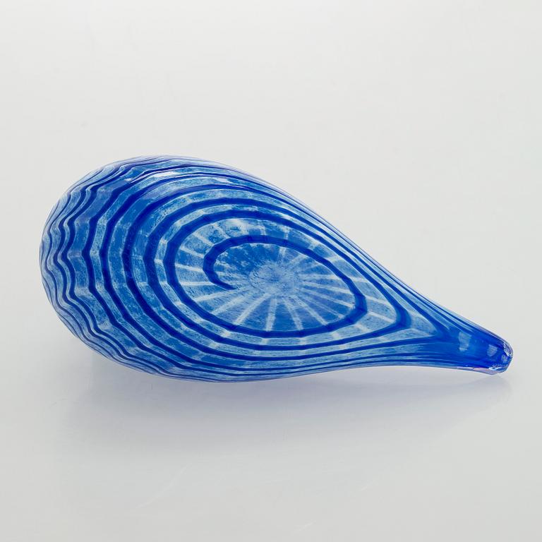 Oiva Toikka, a glass "Blue Bird", signed O. Toikka, Nuutajärvi.