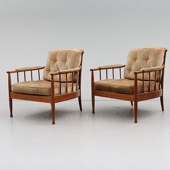 FÅTÖLJER, 1 par, "Skrindan", Kerstin Hörlin Holmquist, OPE-möbler.