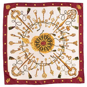 439. HERMÈS, scarf, "Les Clefs".