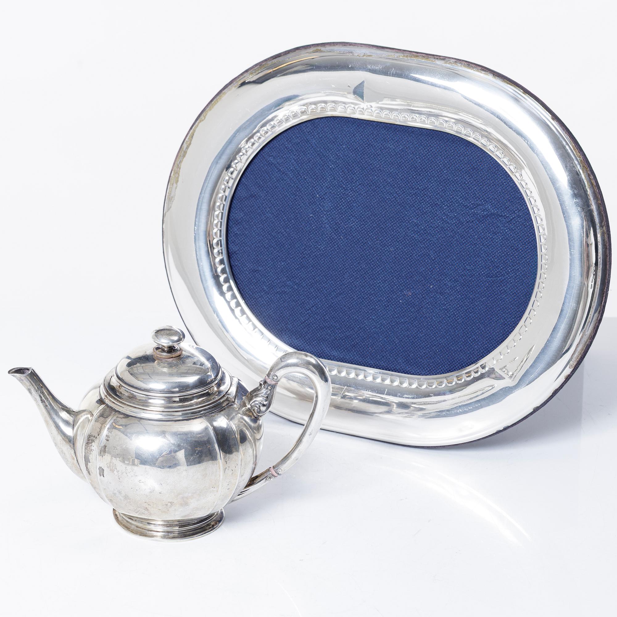 A lot of silver, 8 pieces, including with mark of KG Markströms, Uppsala 1897.