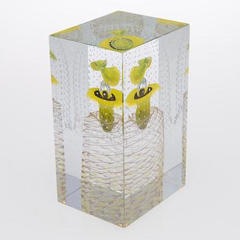 OIVA TOIKKA, JUBILEUMSKUB, glas, signerad Oiva Toikka Nuutajärvi Notsjö.
