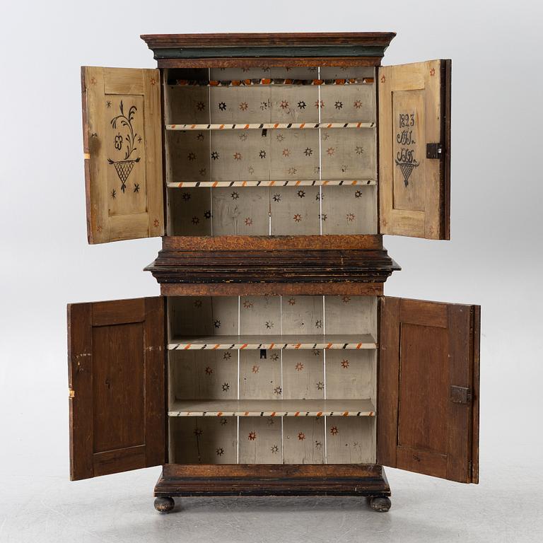 Skåp, allmoge, värmland, 17-/1800-tal.