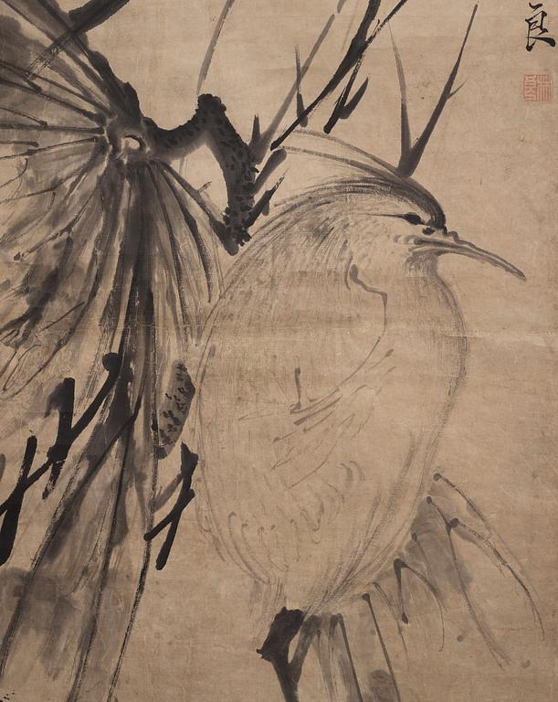 A hanging scroll, after Lin Liang (1428-1494), Qing dynasty (1644-1912).