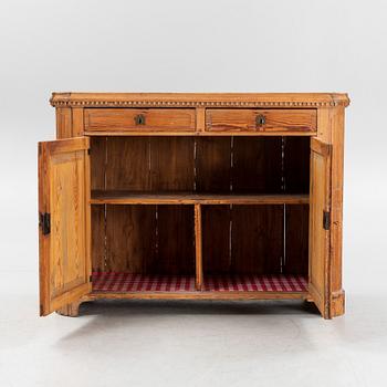 A Gustavian pinewood sideboard, around year 1800.