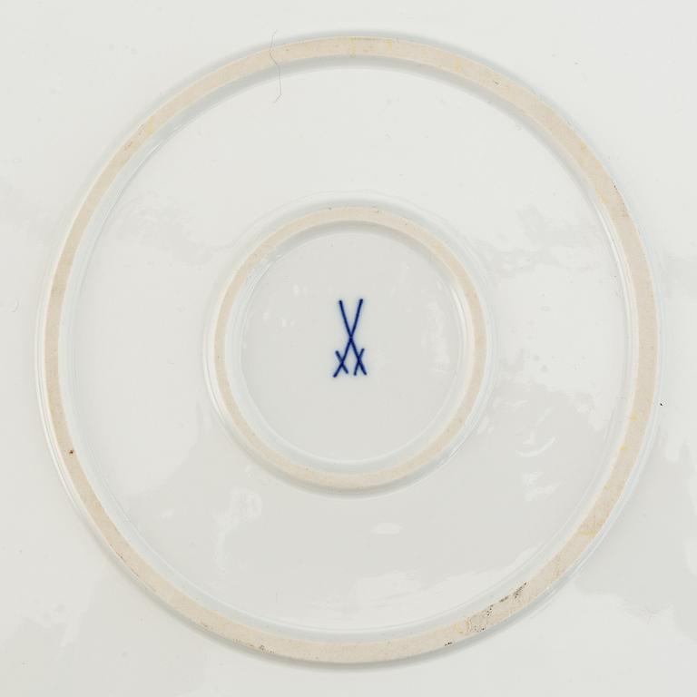 Meissen, servisdelar, 23 st, porslin, "Zwiebelmuster/Lökmönstret", Tyskland.