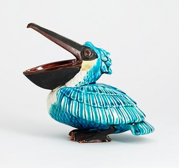 A Gunnar Nylund stoneware figure of a pelican, Rörstrand.