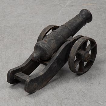 Two Swedish cast iron cannons, Stafsjö bruk, second half of the 20th century.