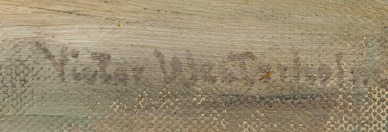 VICTOR WESTERHOLM, KEVÄINEN JOKIMAISEMA.