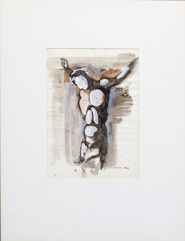 ENDRE NEMES, blandteknik, signerad.