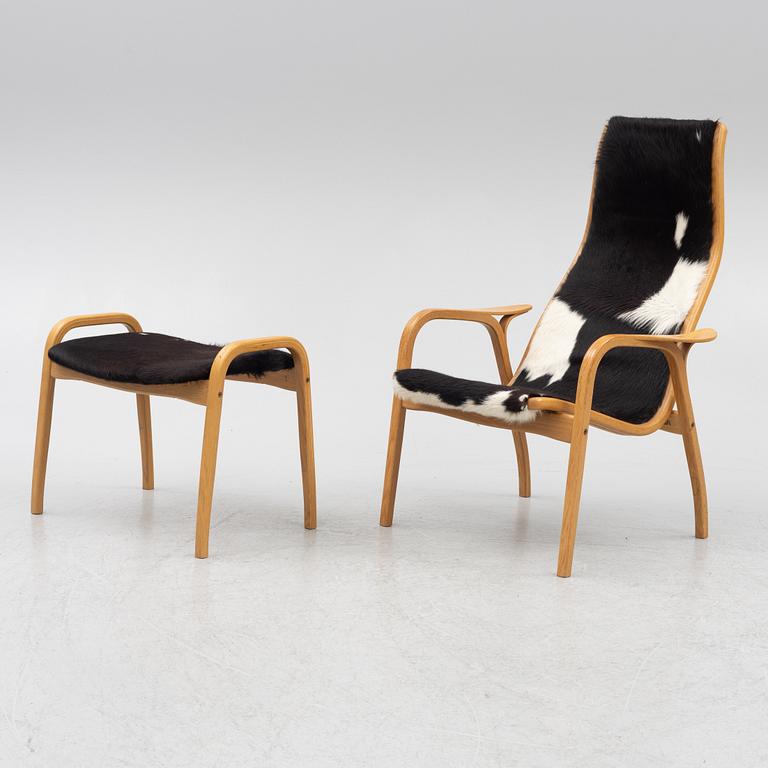 Yngve Ekström, an armchair with footstool, Lamino, Swedese.