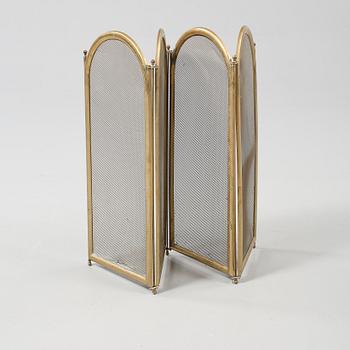 ELDSKÄRM, mässing, 1900-tal.