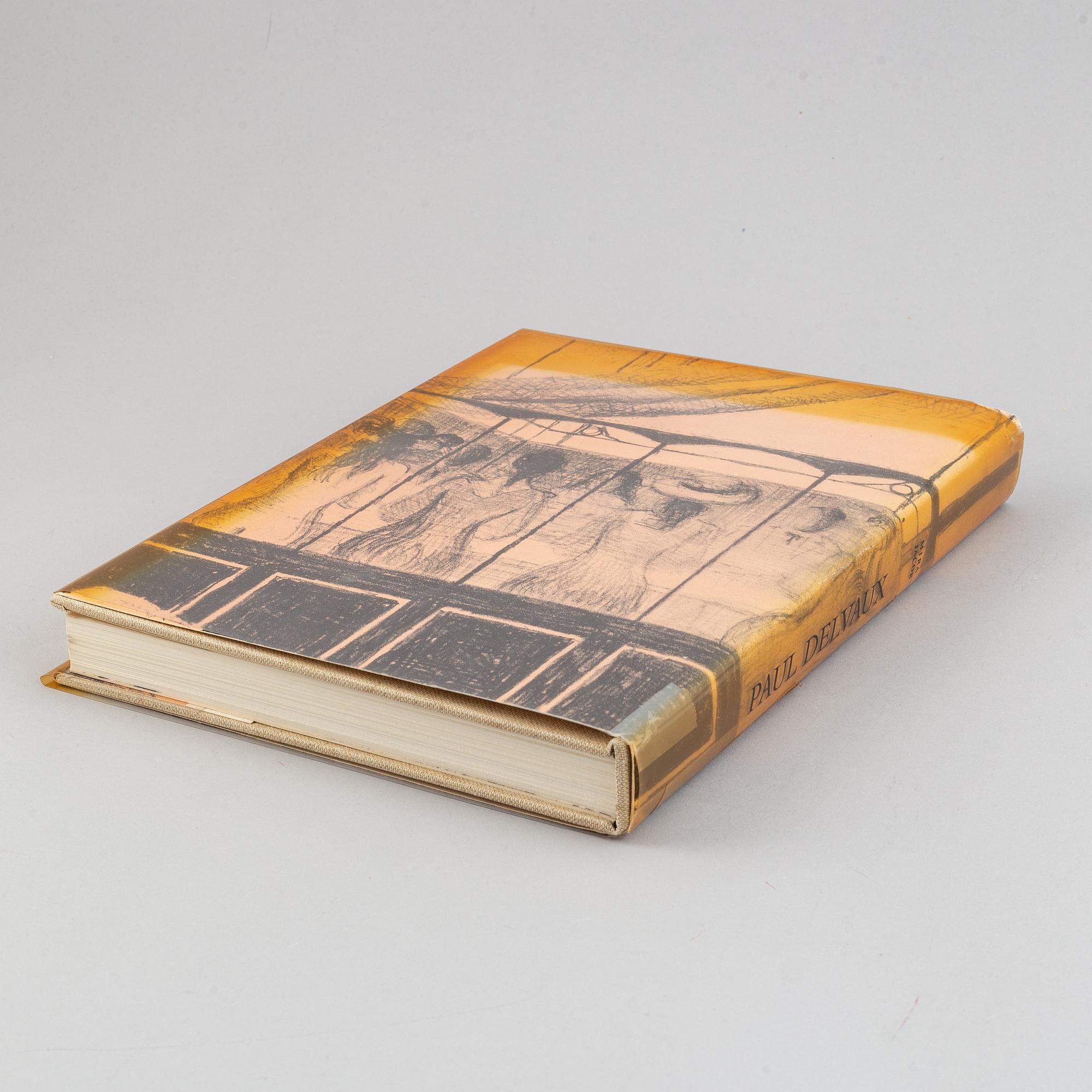 Book with lithograph, Paul Delvaux "Oevre gravé", 1976.
