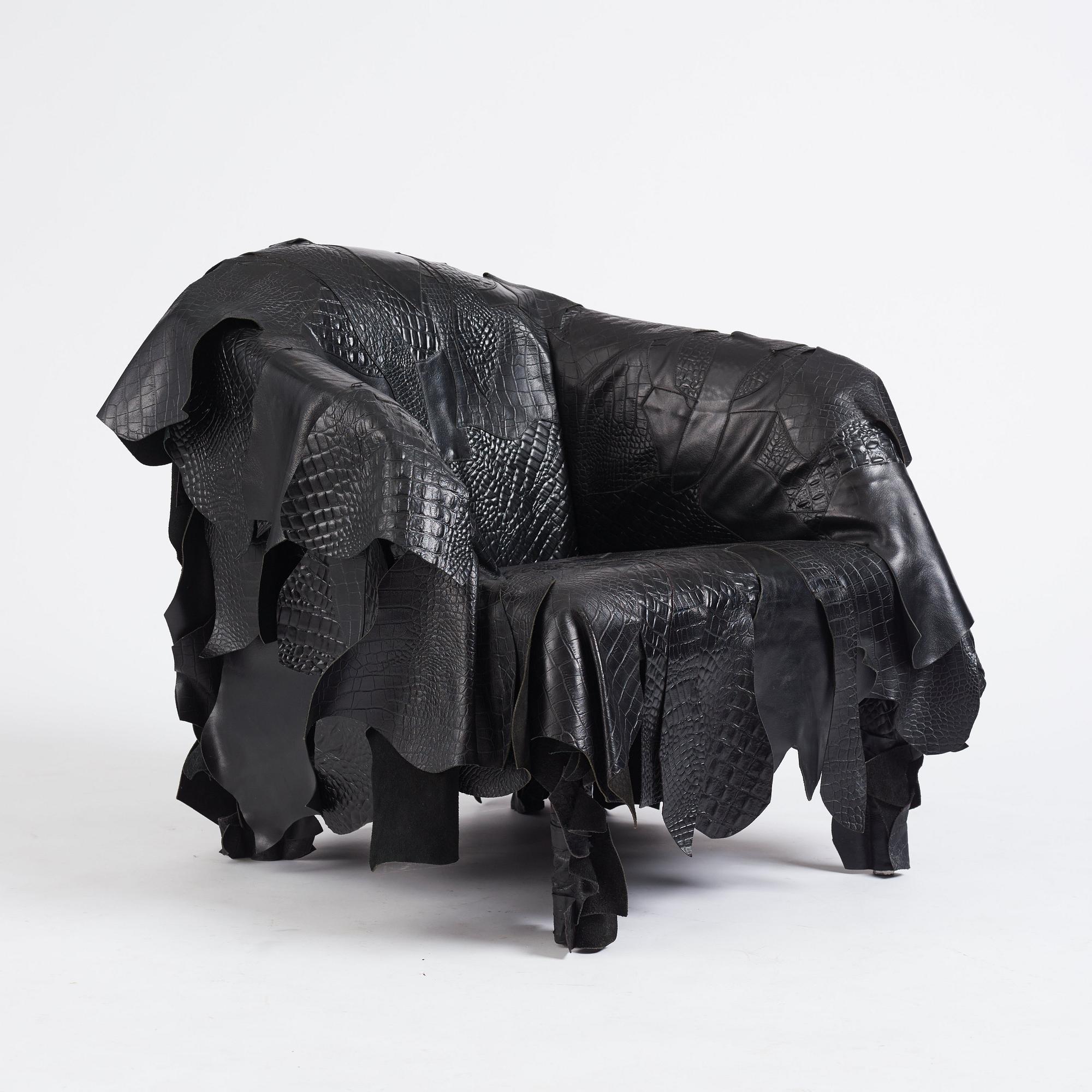 Fernando & Humberto Campana, fåtölj, "Leather Works, LWK070", Edra, Italien, efter 2007.