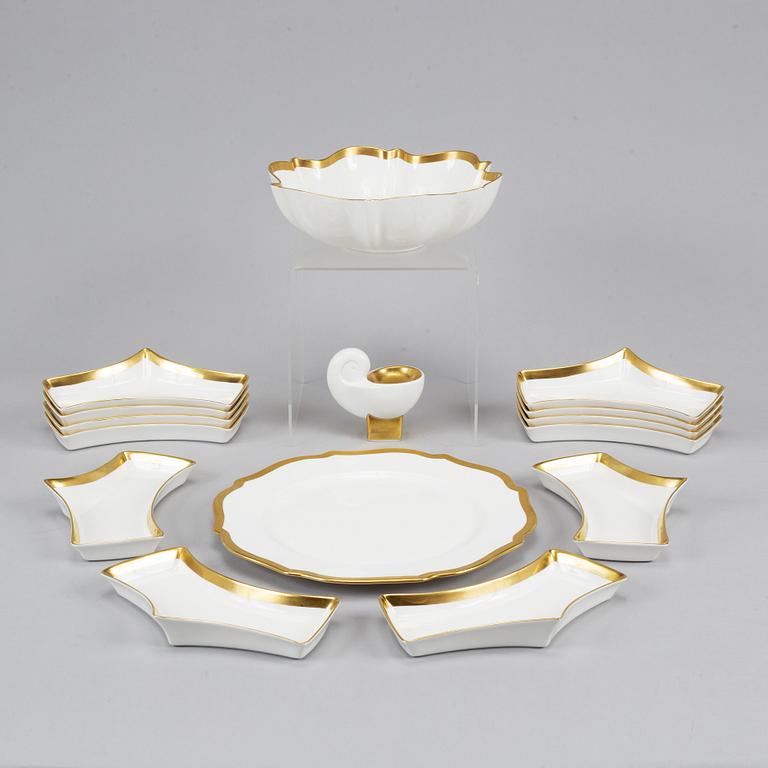Karin Björquist, a 15 pieces porcelain service, "Nobel", Rörstrand, Sweden.