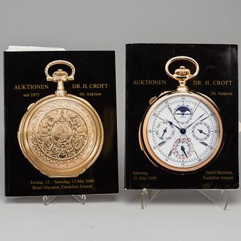 KLOCKLITTERATUR, 9 st, bl.a. Automatic-Armbanduhren aus der Schweiz: Uhren, die sich selber aufziehen.