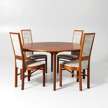 Dining suite, 5 pieces, Karl Andersson & Söner, 1970s/80s.