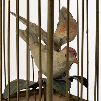 Birdcage-form musical box, late 19th century.