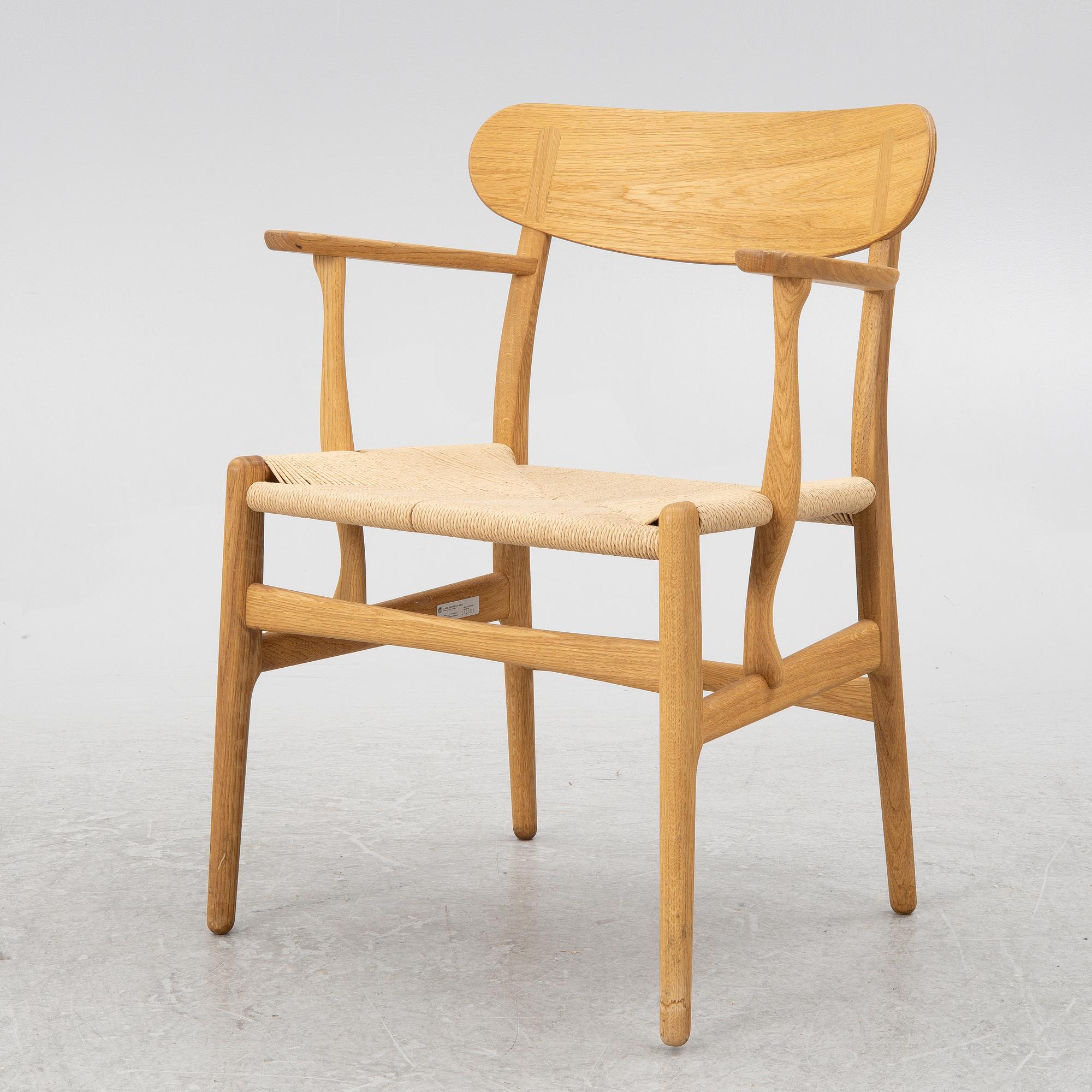 Hans J. Wegner, a CH26 chair, Carl Hansen & Son, Denmark, 21st century.