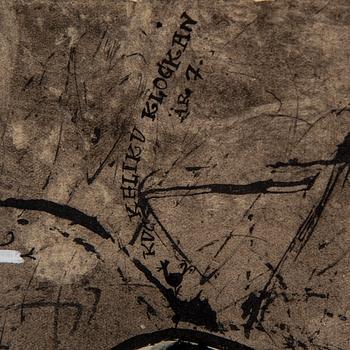 Madeleine Pyk,  mixed media/collage, signed Pyk.