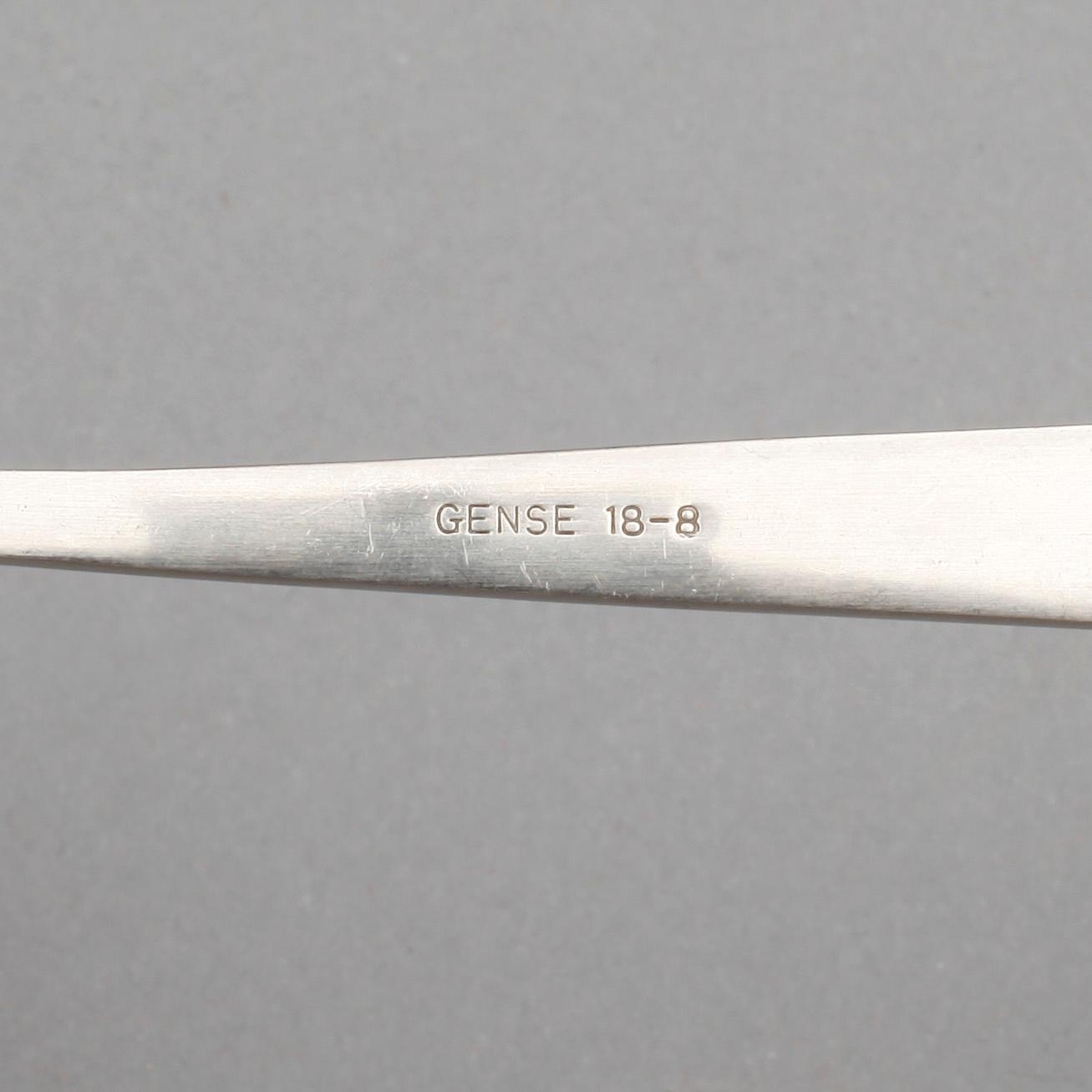 BESTICKSERVIS, 88 delar, rostfritt stål, "Focus steel", Gense, 1900-/2000-tal.